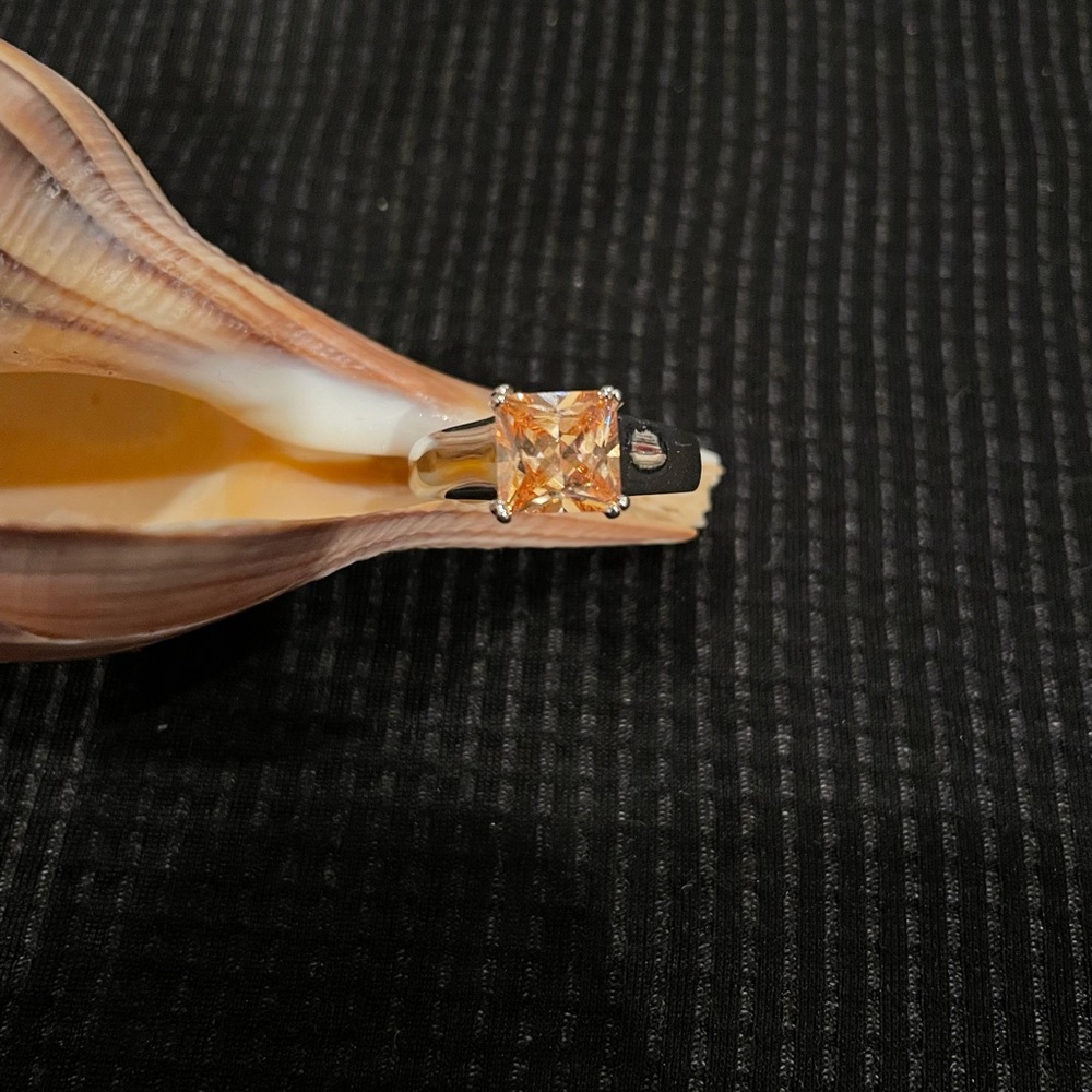 Coral Stone in Sliver ring